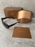 Gucci GG Brown Script Logo Sunglasses 3622/F/S