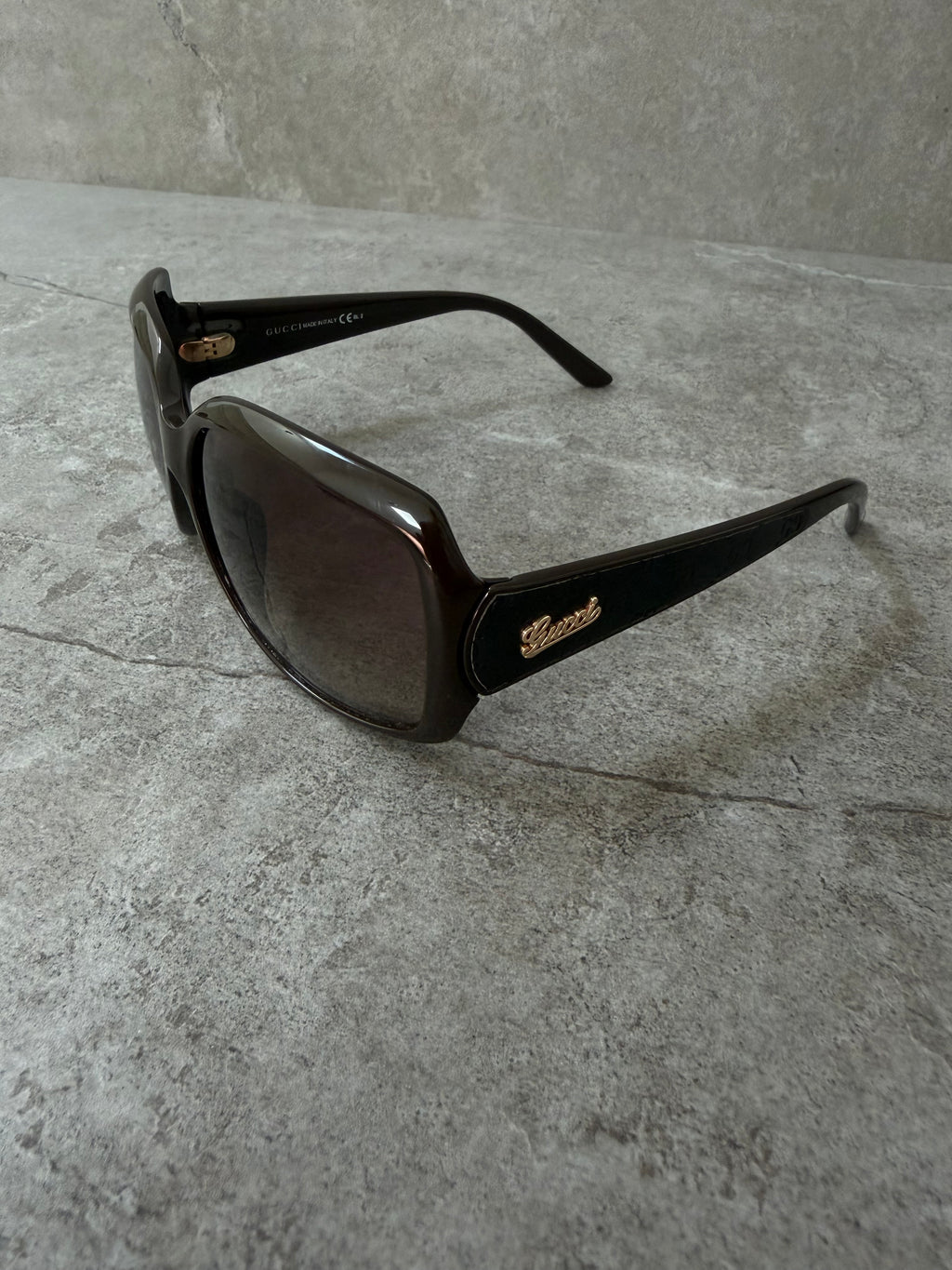 Gucci GG Brown Script Logo Sunglasses 3622/F/S
