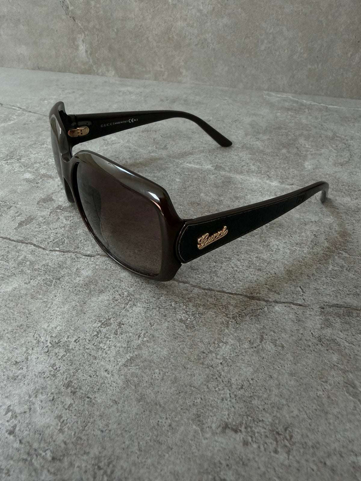 Gucci GG Brown Script Logo Sunglasses 3622/F/S