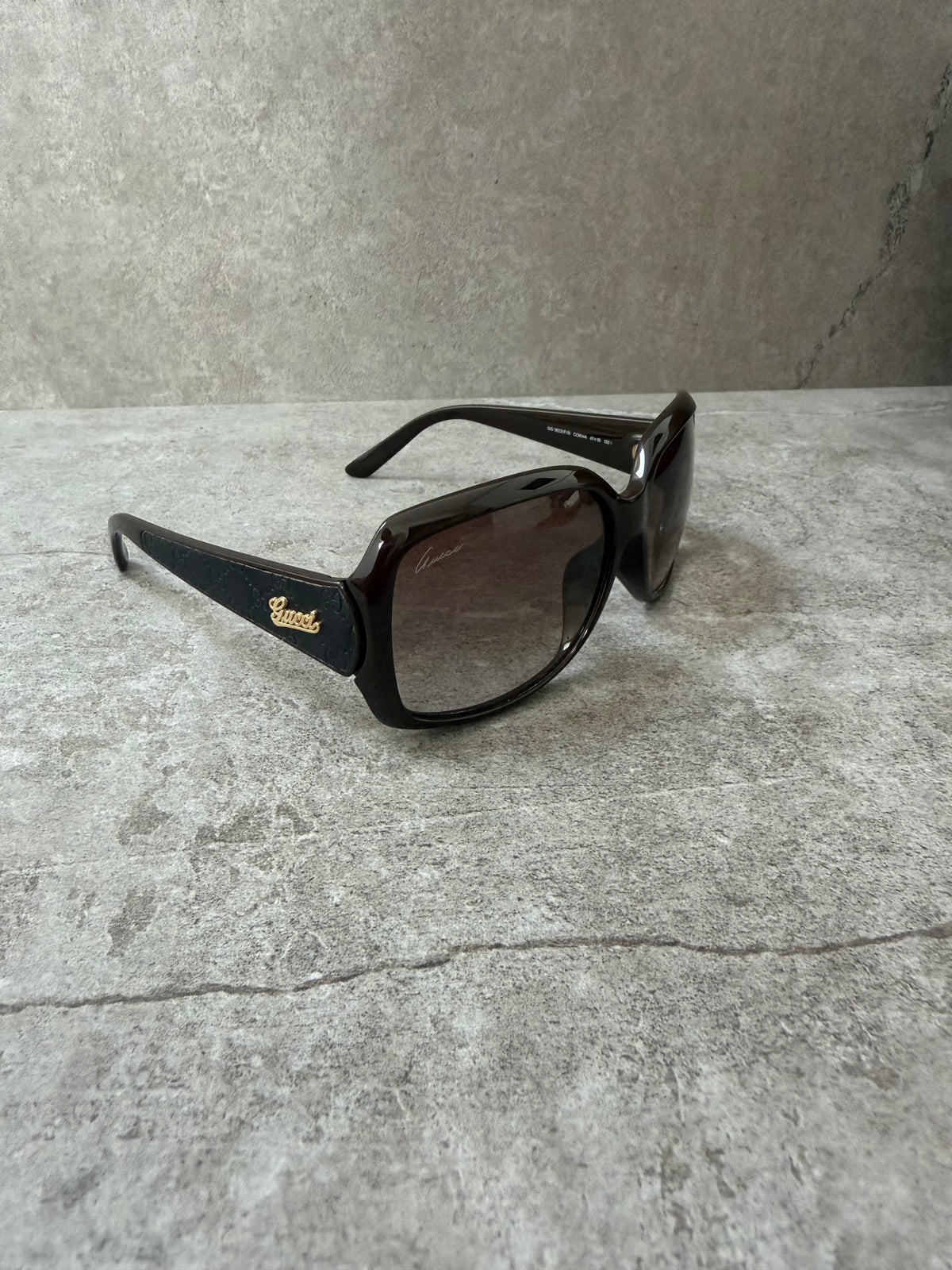Gucci GG Brown Script Logo Sunglasses 3622/F/S