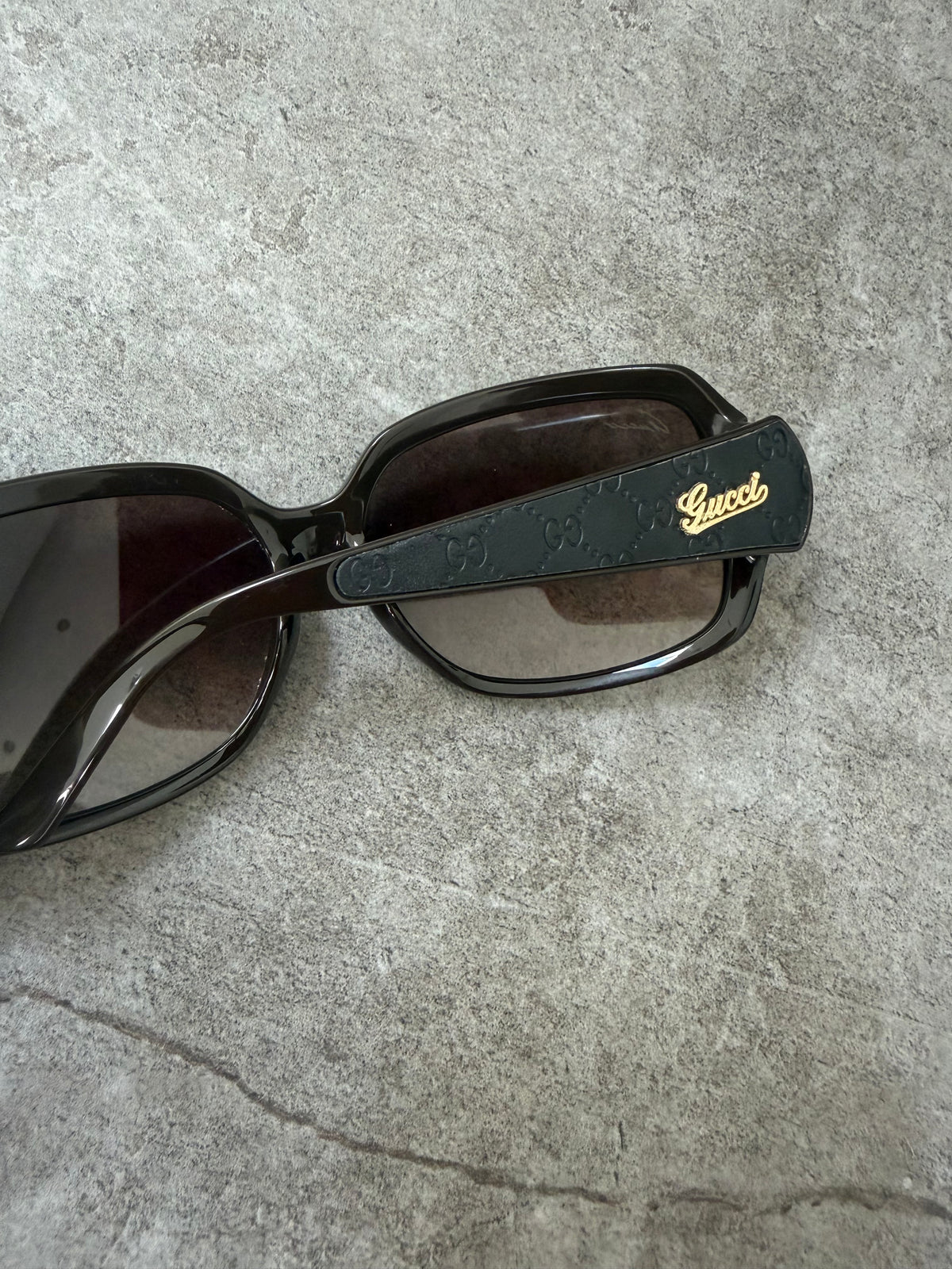 Gucci GG Brown Script Logo Sunglasses 3622/F/S