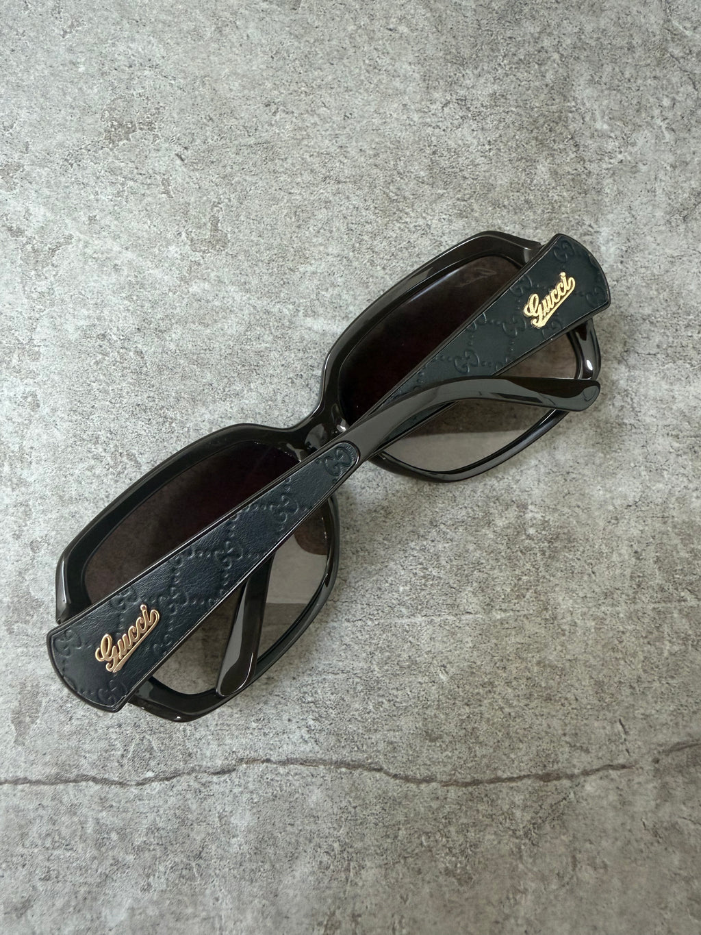 Gucci GG Brown Script Logo Sunglasses 3622/F/S