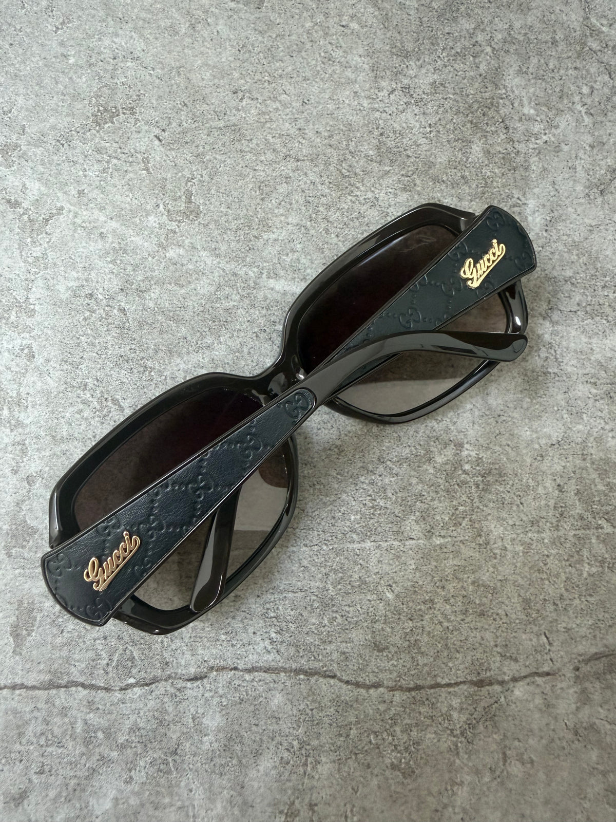 Gucci GG Brown Script Logo Sunglasses 3622/F/S