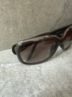 Gucci GG Brown Script Logo Sunglasses 3622/F/S