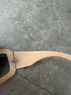 Chanel Mother of Pearl Logo Peach Sunglasses 5076-H