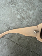 Chanel Mother of Pearl Logo Peach Sunglasses 5076-H