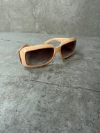 Chanel Mother of Pearl Logo Peach Sunglasses 5076-H