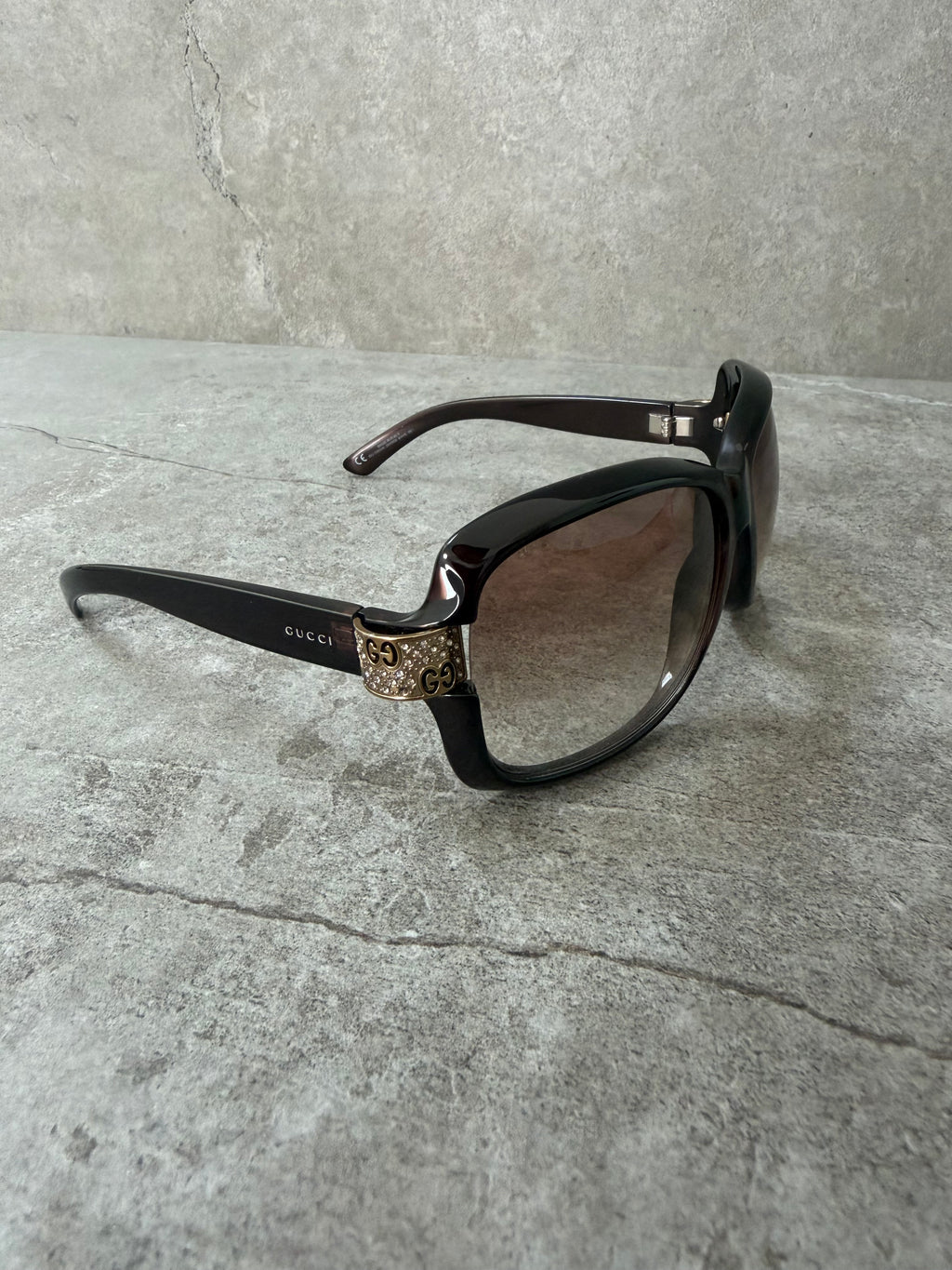 Gucci GG 2695/S Rhinestone Hinge Oversized Sunglasses