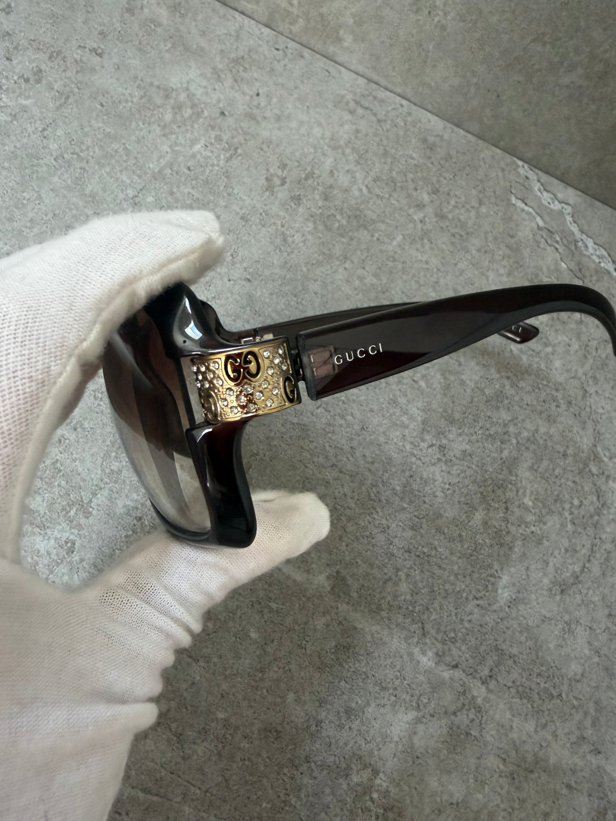 Gucci GG 2695/S Rhinestone Hinge Oversized Sunglasses