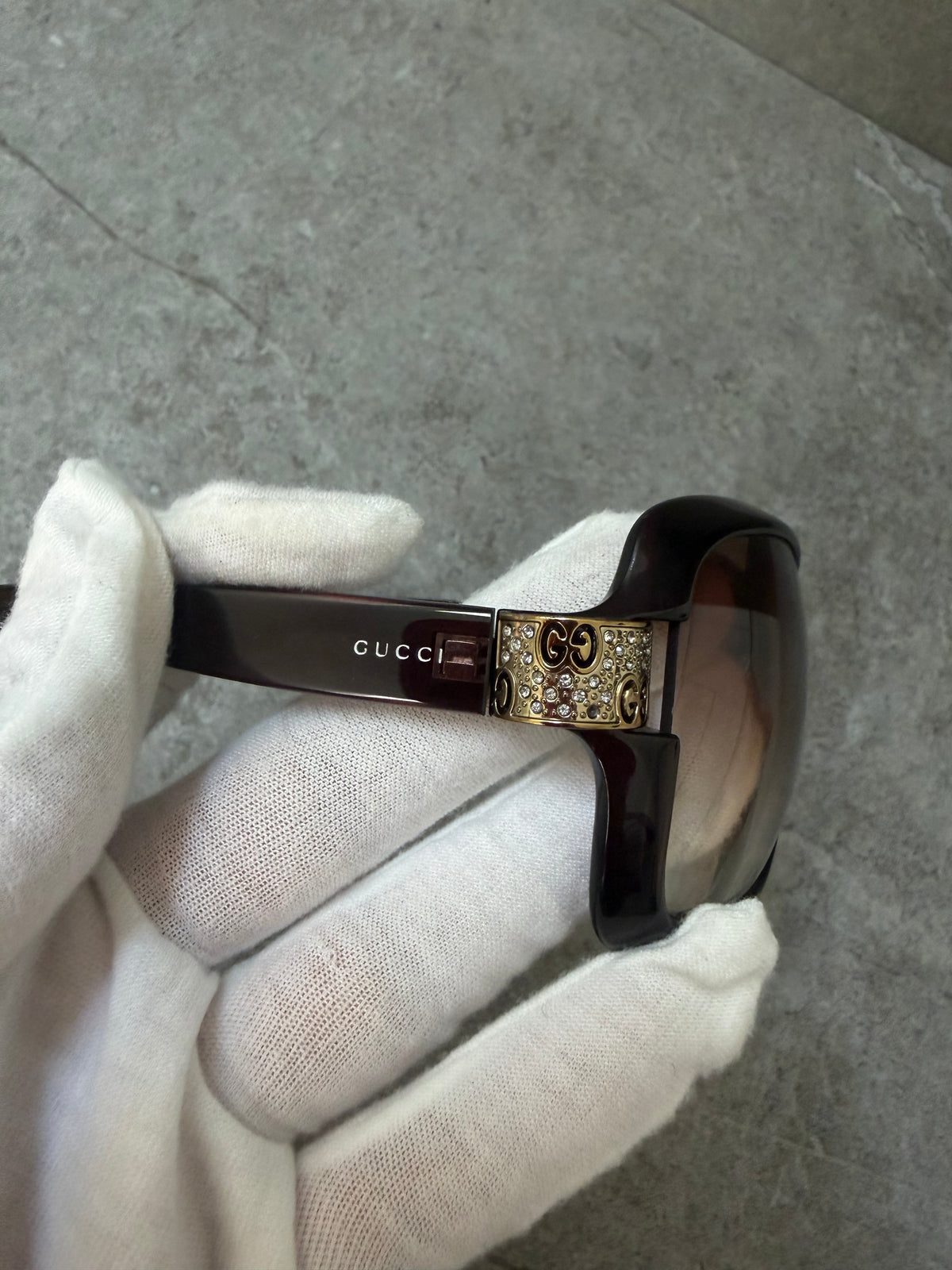 Gucci GG 2695/S Rhinestone Hinge Oversized Sunglasses