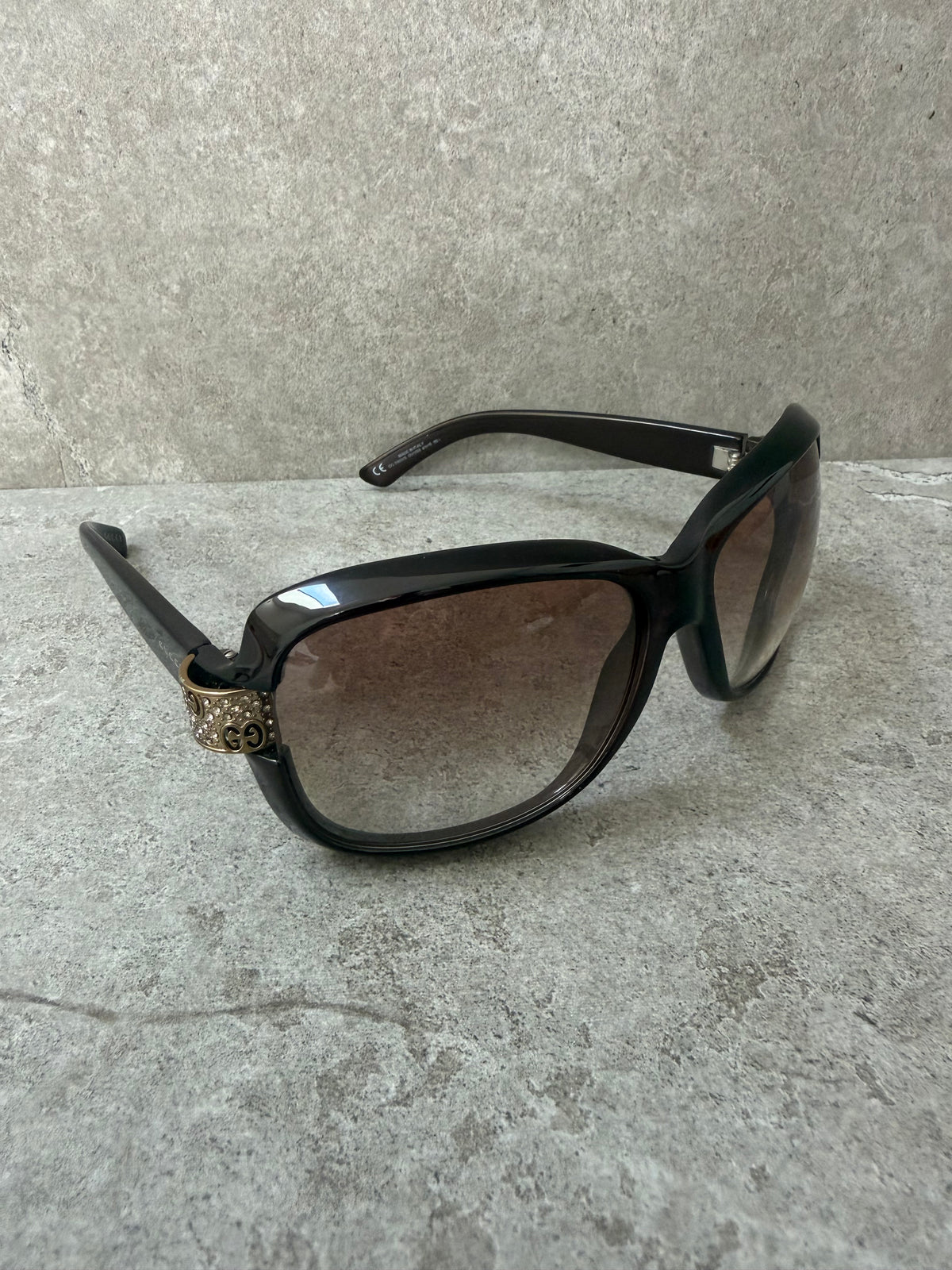 Gucci GG 2695/S Rhinestone Hinge Oversized Sunglasses