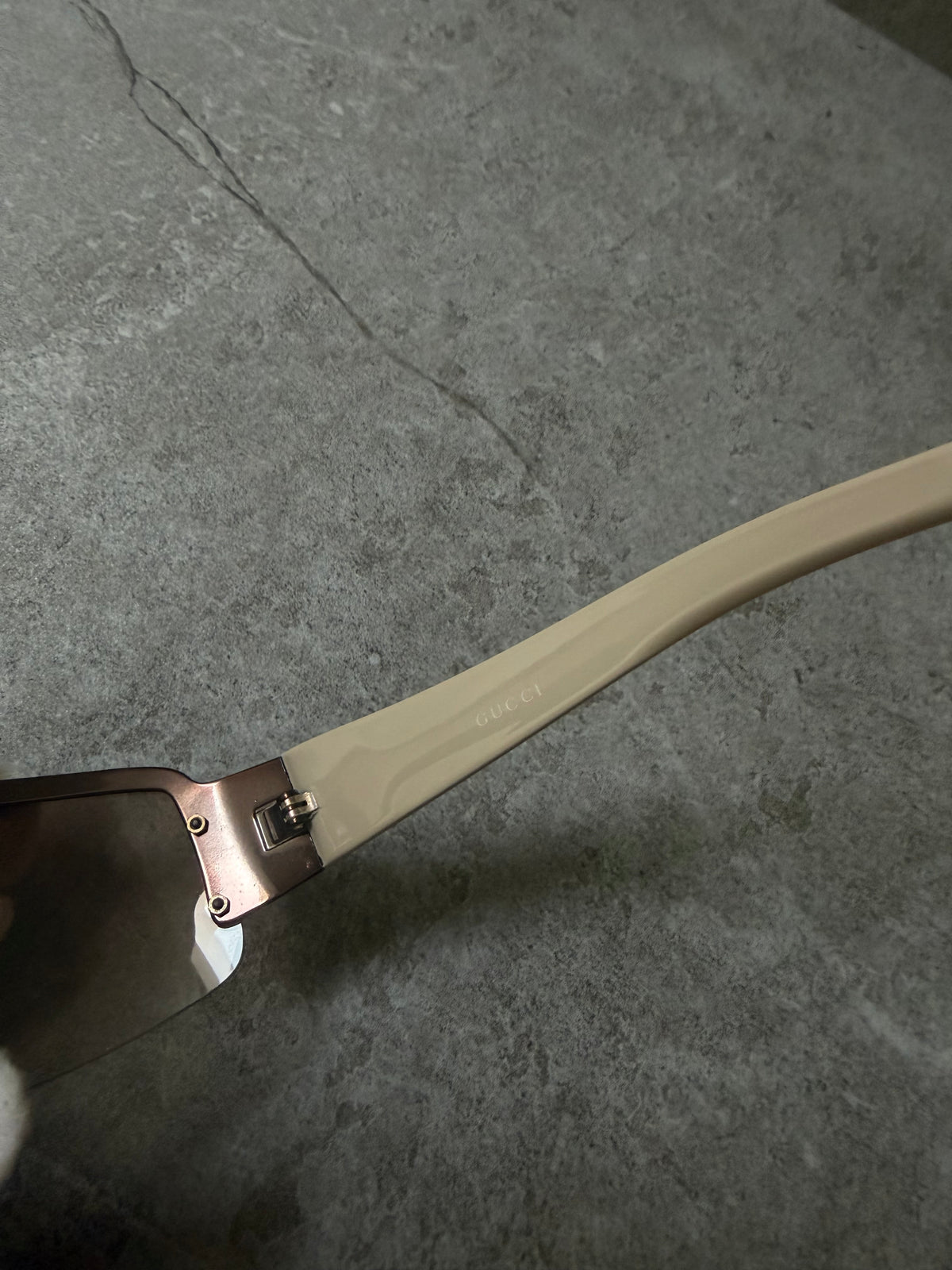 Gucci Y2K Studded Shield Monogram Sunglasses GG 2829/S