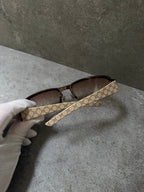 Gucci Y2K Studded Shield Monogram Sunglasses GG 2829/S