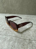 Gucci Cherry Burgundy Honey Ombre Vintage 1998 Tom Ford Sunglasses GG2407/S