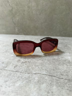 Gucci Cherry Burgundy Honey Ombre Vintage 1998 Tom Ford Sunglasses GG2407/S
