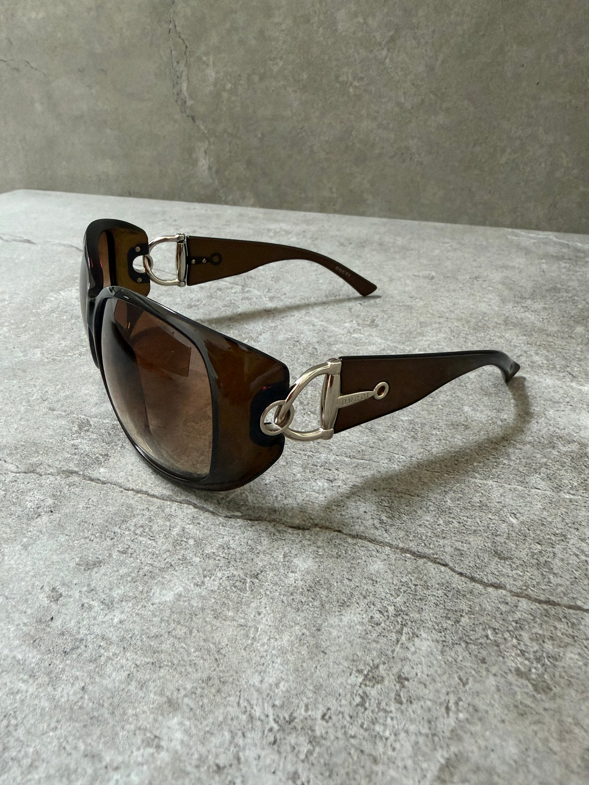 Gucci Horsebit Y2K Brown Olive Sunglasses GG 2951