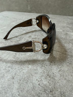 Gucci Horsebit Y2K Brown Olive Sunglasses GG 2951