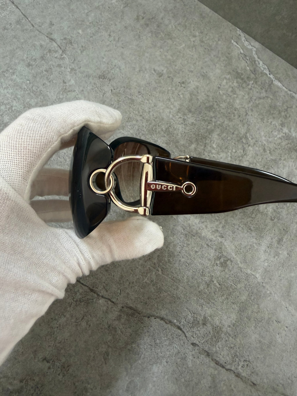 Gucci Horsebit Y2K Brown Olive Sunglasses GG 2951