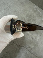 Gucci Horsebit Y2K Brown Olive Sunglasses GG 2951