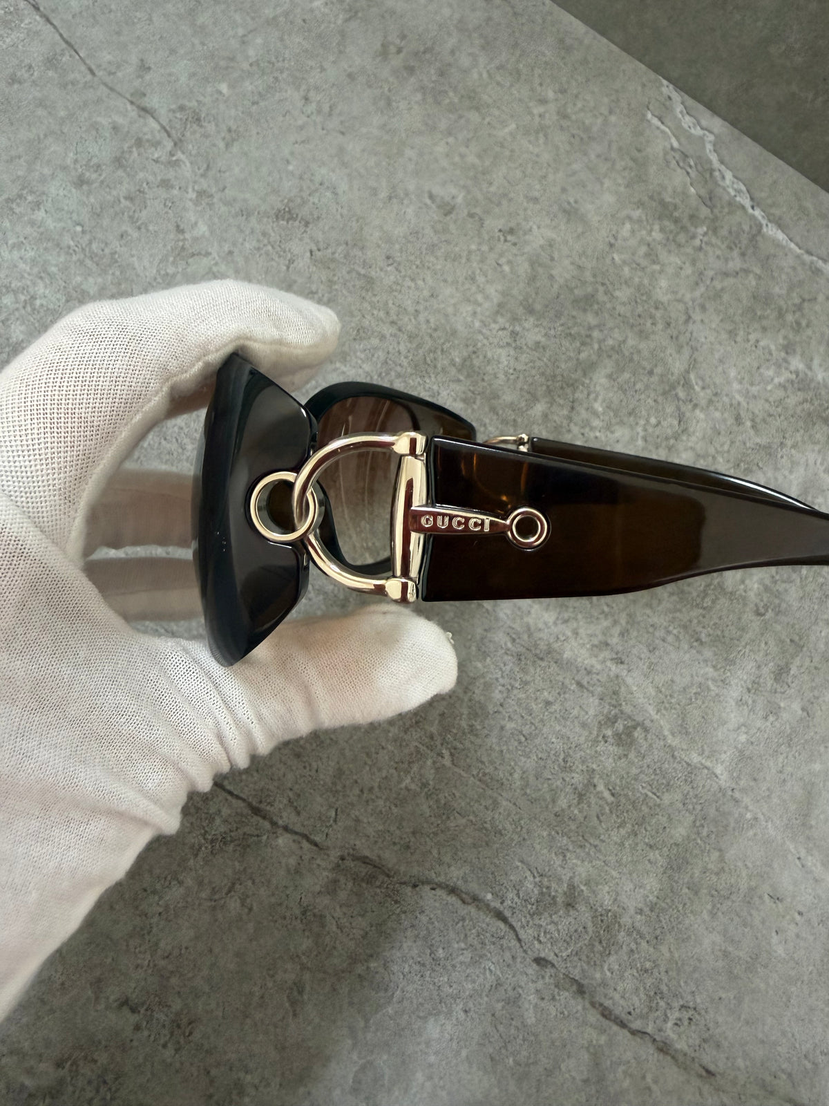 Gucci Horsebit Y2K Brown Olive Sunglasses GG 2951