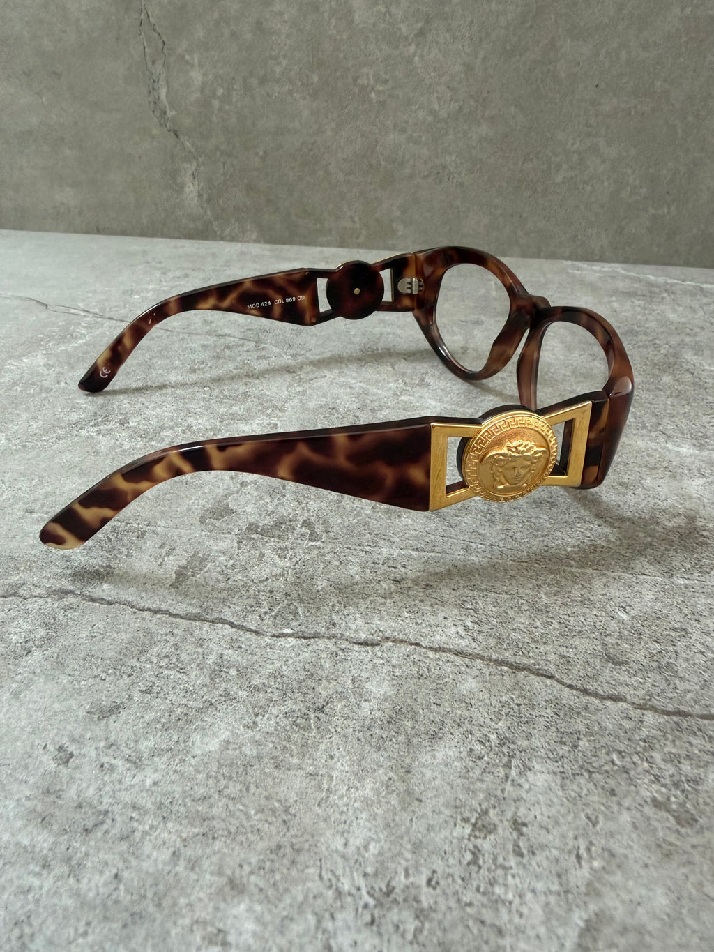 Gianni Versace Vintage 1992 Medusa Spectacle Glasses MOD 424