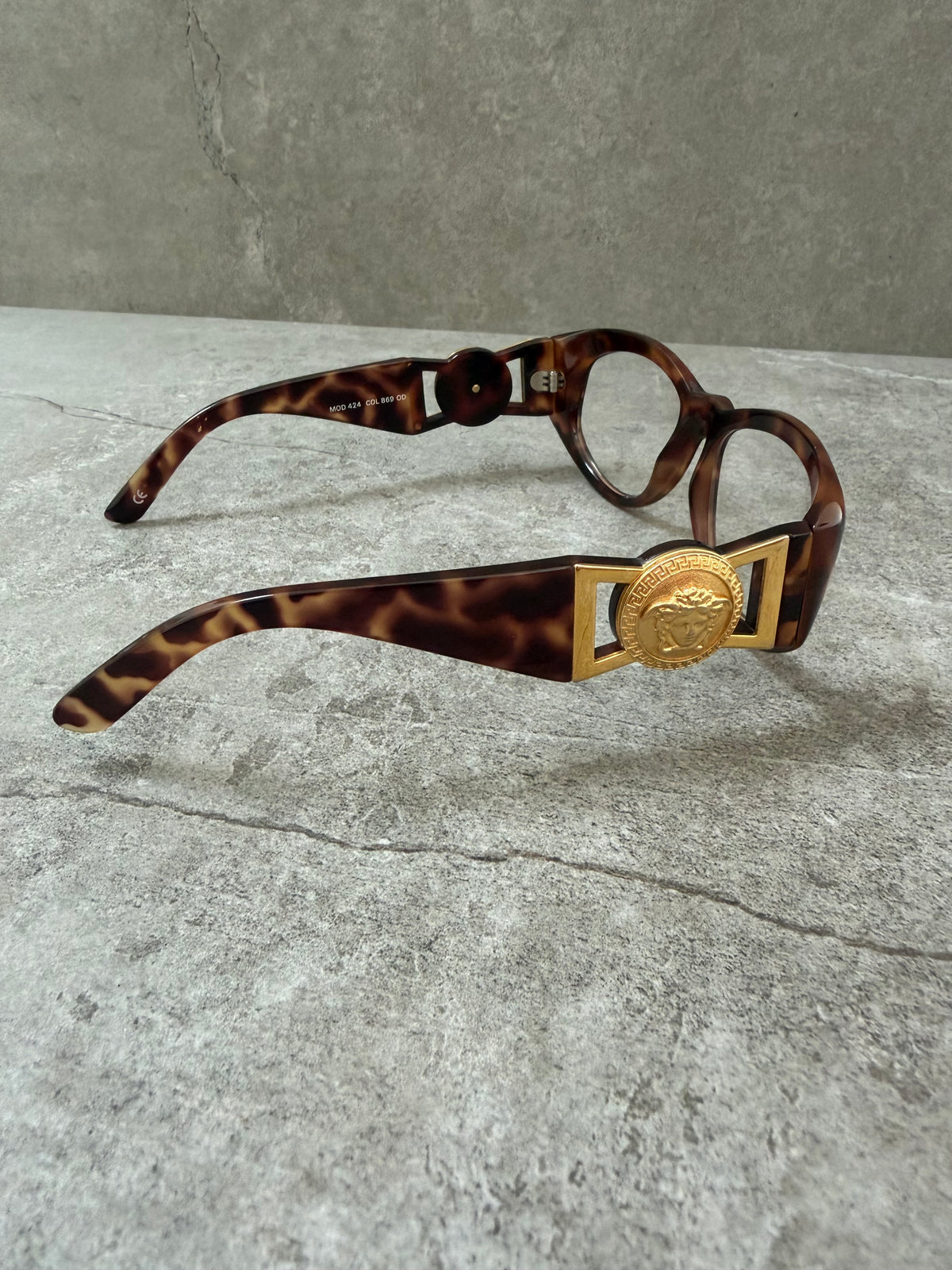 Gianni Versace Vintage 1992 Medusa Spectacle Glasses MOD 424