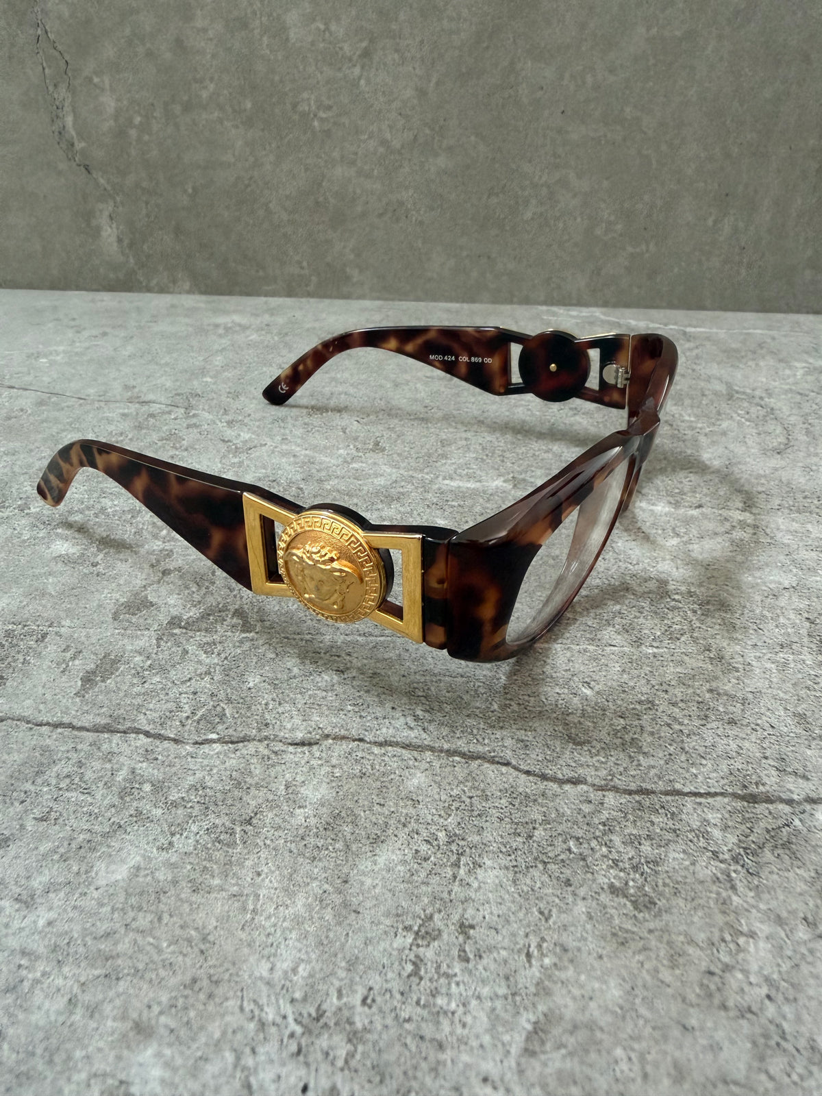 Gianni Versace Vintage 1992 Medusa Spectacle Glasses MOD 424