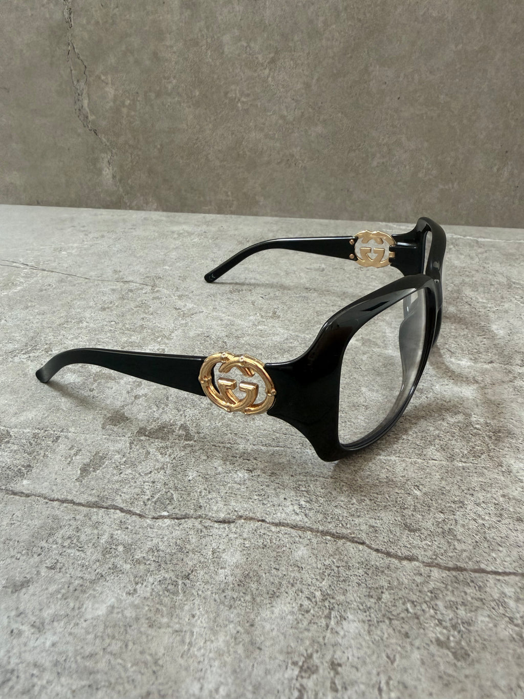Gucci Bamboo Interlocking GG Logo Spectacle Glasses 3508/S