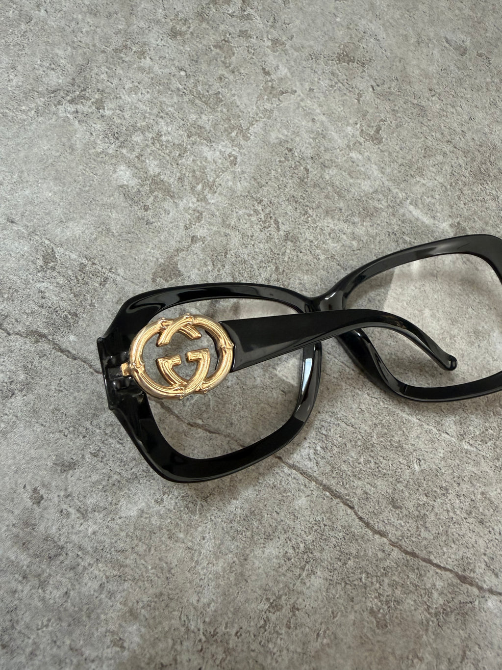 Gucci Bamboo Interlocking GG Logo Spectacle Glasses 3508/S