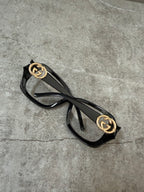 Gucci Bamboo Interlocking GG Logo Spectacle Glasses 3508/S