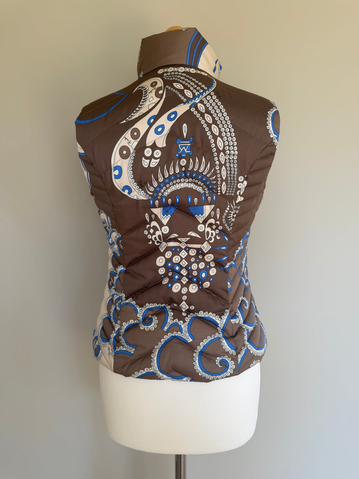 Emilio Pucci 2005 Quilted Down Ski Vest Gilet - S