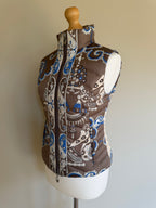Emilio Pucci 2005 Quilted Down Ski Vest Gilet - S