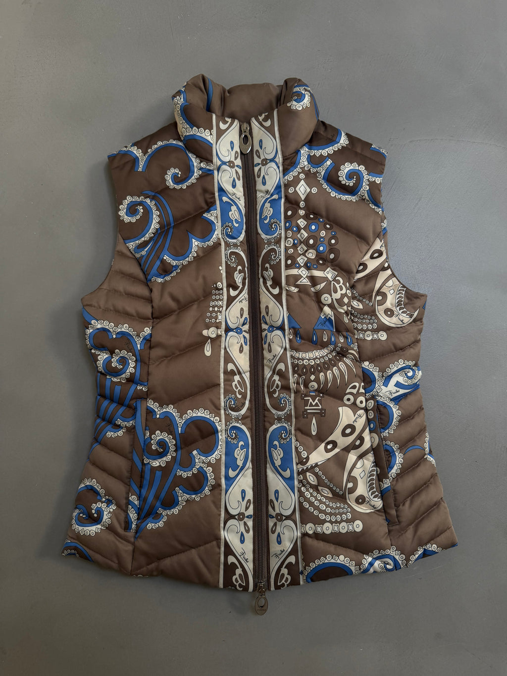 Emilio Pucci 2005 Quilted Down Ski Vest Gilet - S