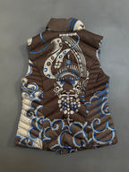 Emilio Pucci 2005 Quilted Down Ski Vest Gilet - S