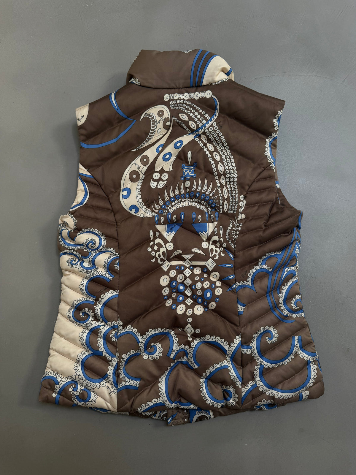 Emilio Pucci 2005 Quilted Down Ski Vest Gilet - S