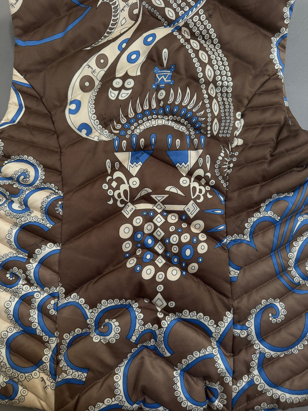 Emilio Pucci 2005 Quilted Down Ski Vest Gilet - S
