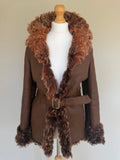 Emanuela Italian Vintage Penny Lane Shearling Coat - S