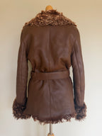 Emanuela Italian Vintage Penny Lane Shearling Coat - S