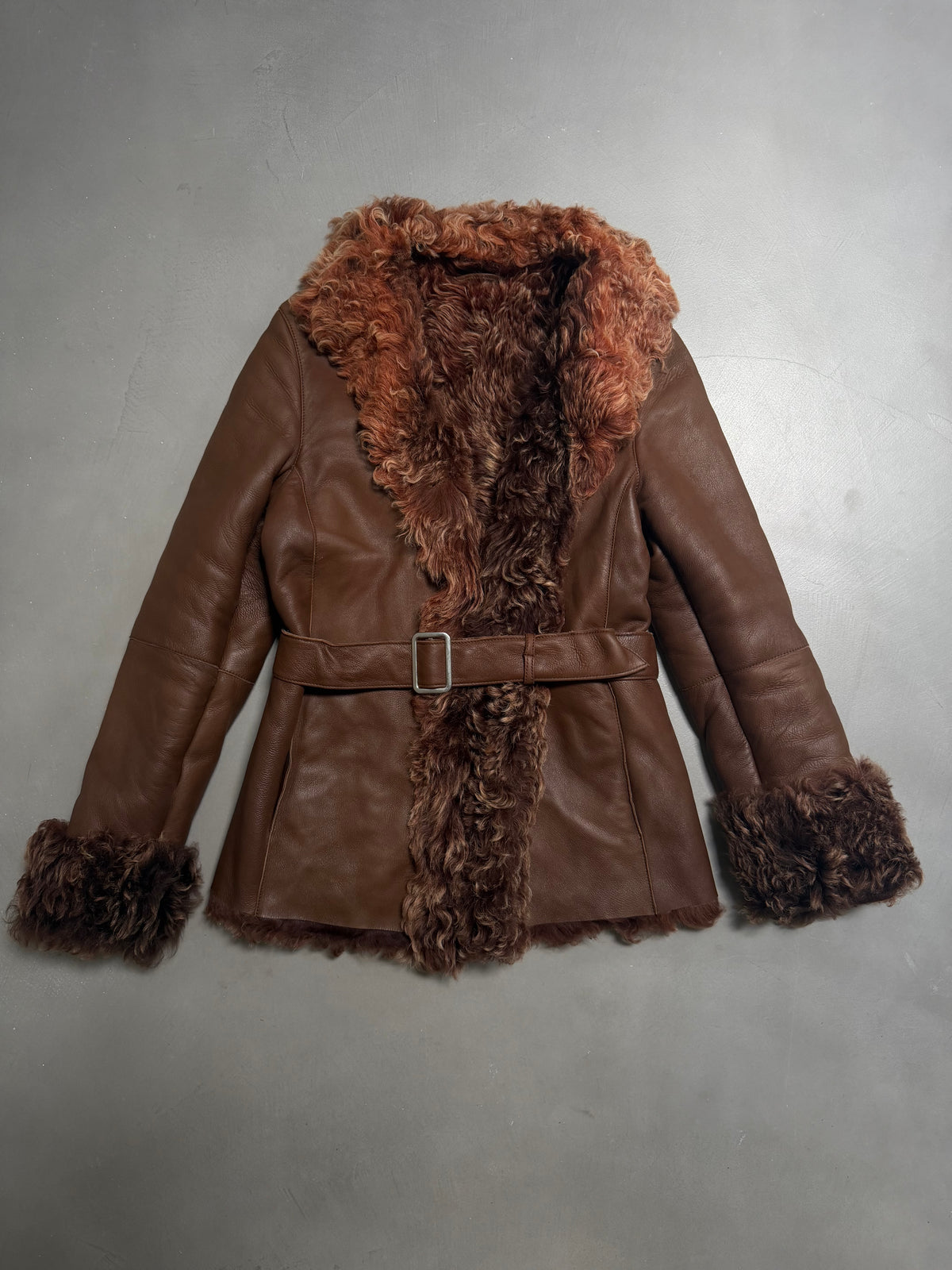 Emanuela Italian Vintage Penny Lane Shearling Coat - S