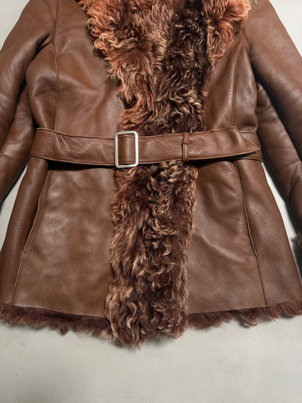 Emanuela Italian Vintage Penny Lane Shearling Coat - S