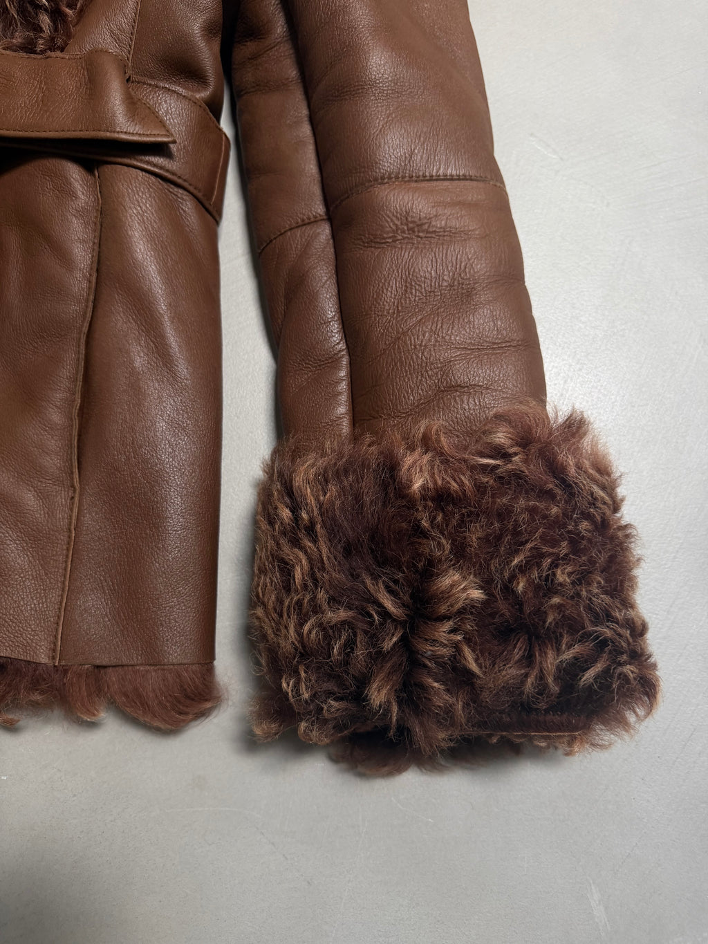 Emanuela Italian Vintage Penny Lane Shearling Coat - S