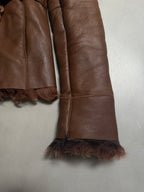 Emanuela Italian Vintage Penny Lane Shearling Coat - S