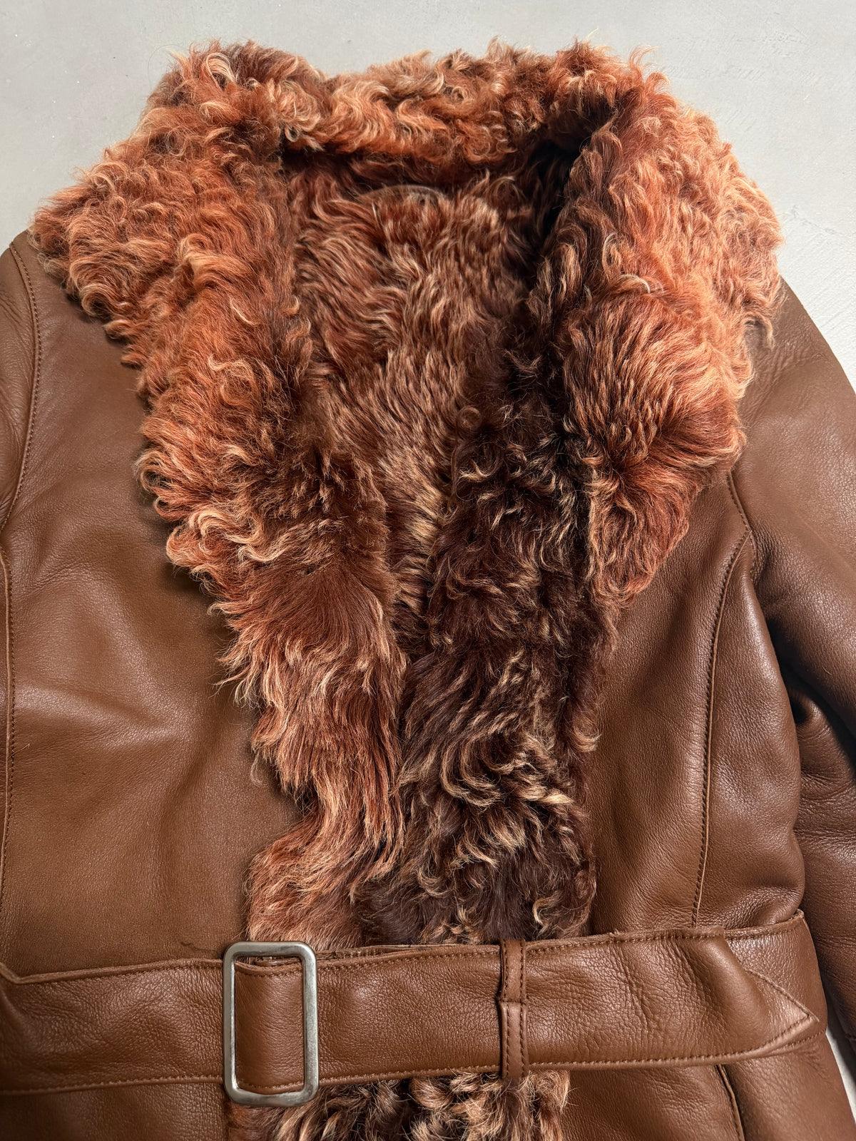 Emanuela Italian Vintage Penny Lane Shearling Coat - S