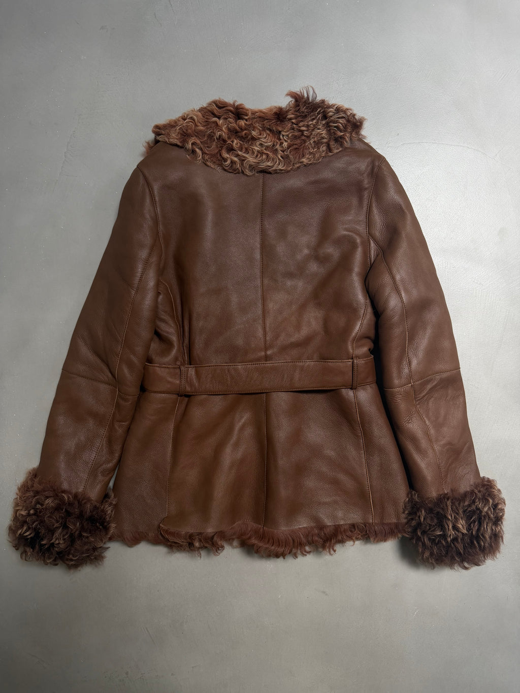Emanuela Italian Vintage Penny Lane Shearling Coat - S