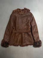 Emanuela Italian Vintage Penny Lane Shearling Coat - S