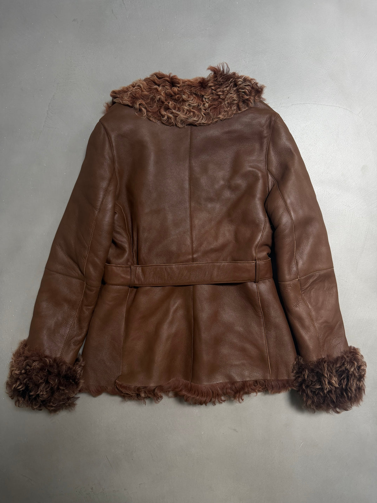 Emanuela Italian Vintage Penny Lane Shearling Coat - S
