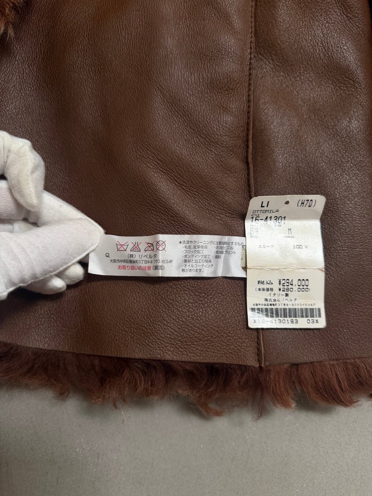 Emanuela Italian Vintage Penny Lane Shearling Coat - S