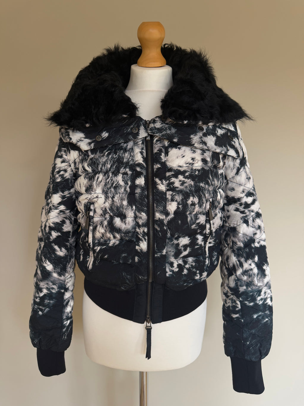 Just Cavalli A/W 2012 Cropped Puffer Jacket - M