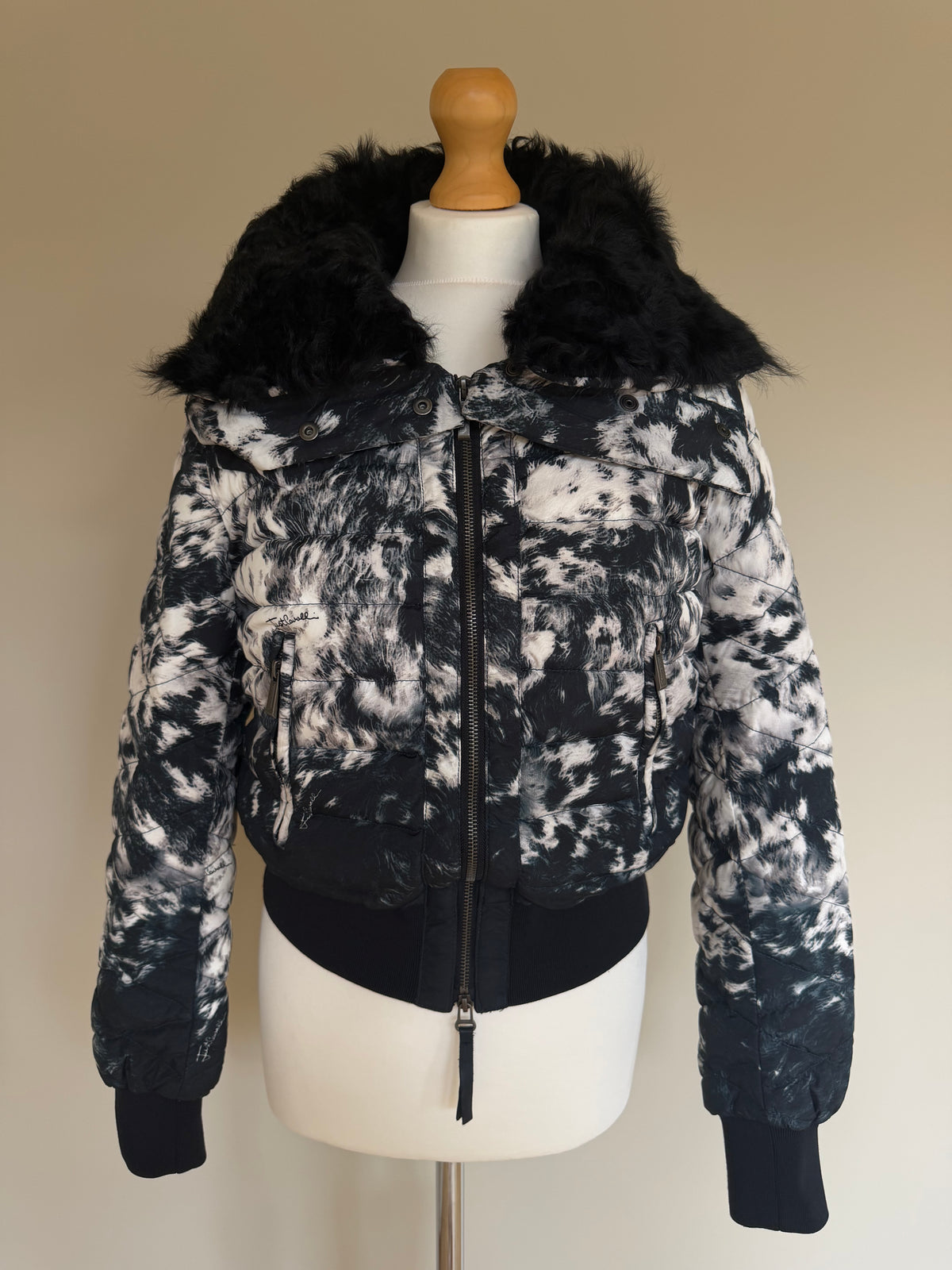 Just Cavalli A/W 2012 Cropped Puffer Jacket - M