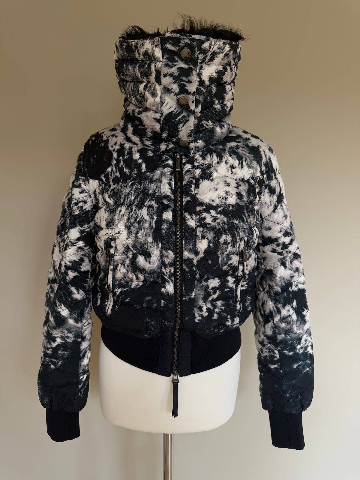 Just Cavalli A/W 2012 Cropped Puffer Jacket - M